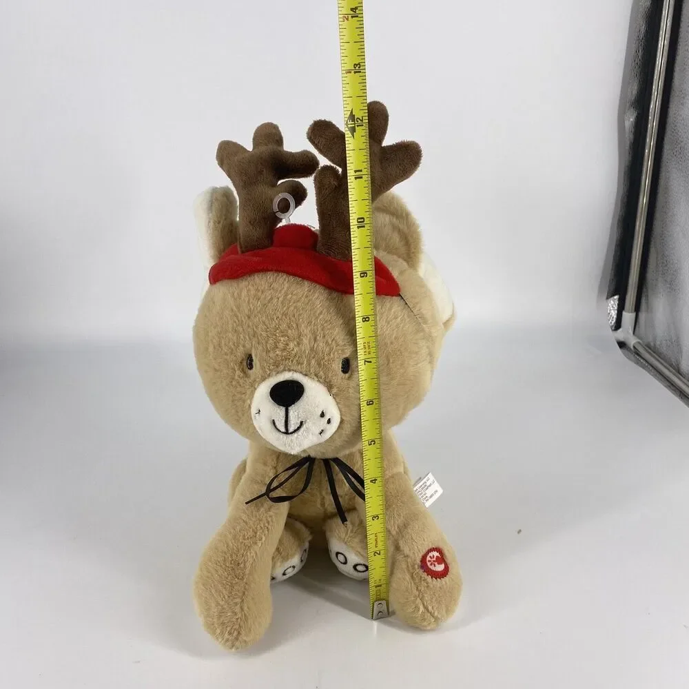 NEW Hallmark Christmas Singing Puppy Dog Plush Musical Reindeer Antlers